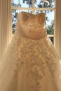 Gorgeous detail of wedding gown