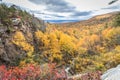 Gorgeous fall foliage and Verkeerder Falls at Sam`s Point Preserve