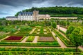 Gorgeous fantastic castle of Villandry, Loire Valley, France, Europe Royalty Free Stock Photo