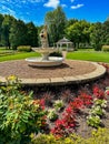 Gorgeous flowers at Smith Park in Menasha, Wisconsin Royalty Free Stock Photo