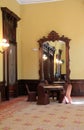 Gorgeous furniture and mirrors set up in ballroom,Canfield Casino, Saratoga, New York, 2016