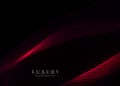 Gorgeous illustration of a red tint, minimal wave patterns on a black background