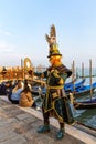 Gorgeous image of carnival masks in Riva degli Schiavoni, Venice