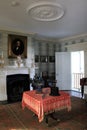 Room inside one of the many historic homes that tell the area`s history, Strawbery Banke, New Hampshire, 2017