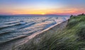 Gorgeous Lake Michigan Sunset Landscape Royalty Free Stock Photo