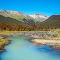 Gorgeous landscape of Patagonia`s Tierra del Fuego National Park Royalty Free Stock Photo
