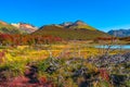 Gorgeous landscape of Patagonia& x27;s Tierra del Fuego National Park Royalty Free Stock Photo