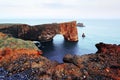 Unique basalt arch on Dyrholaey