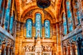 PARIS, FRANCE - JULY 04, 2016 : IInterior of Roman Catholic church and minor basilica Sacre-Coeur, dedicated to the Sacred Heart