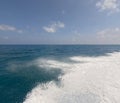 Gorgeous Maldivian Beach waves from speedboat