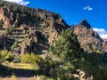 Gorgeous mountains and green trees in Colorado Royalty Free Stock Photo