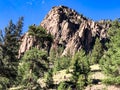 Gorgeous mountains and green trees in Colorado Royalty Free Stock Photo