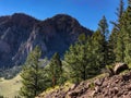 Gorgeous mountains and green trees in Colorado Royalty Free Stock Photo