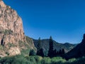 Gorgeous mountains and green trees in Colorado Royalty Free Stock Photo