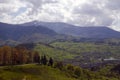 Gorgeous mountains and hills with woods and lawns