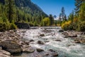 The gorgeous nature of the Roseg Valley Engadin, GraubÃÂ¼nden, Switzerland Royalty Free Stock Photo