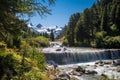 The gorgeous nature of the Roseg Valley Engadin, GraubÃÂ¼nden, Switzerland Royalty Free Stock Photo