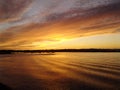 Gorgeous Ocean Sunset Horizon Reflection