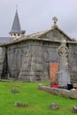 Gorgeous old graveyard vault and Celtic cross in old cemetery,Ireland,2014