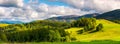 Gorgeous panorama of mountainous landscap Royalty Free Stock Photo