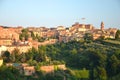 Gorgeous panorama of Siena at sunset, Tuscany, Italy Royalty Free Stock Photo