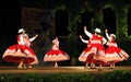 Gorgeous Peruvian folklore ballerinas performance