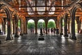 Central Park Promenade and Fountain Royalty Free Stock Photo