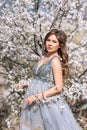 Gorgeous pregnant woman in nature Royalty Free Stock Photo