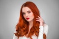 Gorgeous redhead girl Royalty Free Stock Photo