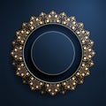 Gorgeous round arabesque frame