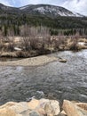 Lovely stream with mountain view at national park