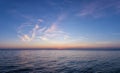 Gorgeous sea and sky colors in the dusk, Sithonia, Chalkidiki, Greece Royalty Free Stock Photo