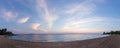 Gorgeous sea and sky colors in the dusk, Sithonia, Chalkidiki, Greece Royalty Free Stock Photo