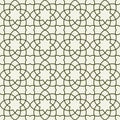 Gorgeous Seamless Arabic Pattern Design. Monochrome Wallpaper or Background Royalty Free Stock Photo