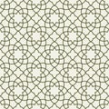 Gorgeous Seamless Arabic Pattern Design. Monochrome Wallpaper or Background Royalty Free Stock Photo
