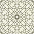 Gorgeous Seamless Arabic Pattern Design. Monochrome Wallpaper or Background Royalty Free Stock Photo