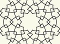Gorgeous Seamless Arabic Pattern Design. Monochrome Wallpaper or Background Royalty Free Stock Photo