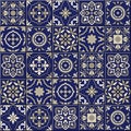 Gorgeous seamless pattern . Moroccan, Portuguese tiles, Azulejo, ornaments.