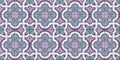 Gorgeous seamless pattern white fashionable shades of purple and lilac Moroccan, Portuguese tiles, Azulejo, ornaments. Can be used