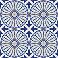 Gorgeous seamless pattern white Turkish, Moroccan, Portuguese tiles, Azulejo, Arabic ornament. Islamic art. Royalty Free Stock Photo