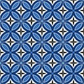 Gorgeous seamless pattern white Turkish, Moroccan, Portuguese tiles, Azulejo, ornament. Royalty Free Stock Photo