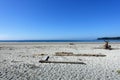 A gorgeous seascape view of the sandy beaches of Cape Scott Provincial Park, Vancouver Island, British Columbia, Canada.