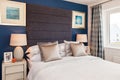 Gorgeous show home bedroom interior Royalty Free Stock Photo