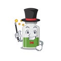 A gorgeous smart Magician of vitamin syrup cartoon design style