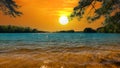 a gorgeous spring landscape at Lanier Point Park with rippling blue water surrounded by lush green trees and plants Royalty Free Stock Photo