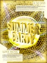 Gorgeous summer party poster design