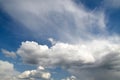 Gorgeous summer sky with white clouds background