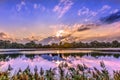 Gorgeous Sunset on a Chesapeake Bay Pond