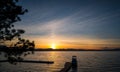 Gorgeous Sunset at Lake Tahoe California Royalty Free Stock Photo