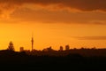 Gorgeous Sunset over Auckland Royalty Free Stock Photo